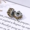 Xizang Plata Seis Palabras Verdaderas Cuentas Cubo diy Wen Pulsera de Juego Plata Antigua de Xizang Nube Auspiciosa Agujero Grande Cuentas de Transferencia Cuentas de Pulsera