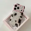 Funda de teléfono de dibujos animados para niña, patrón floral de animales, para iPhone 18 Pro Max, correa para Apple 17, 16 linda, 15