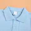 Uniforme Escolar de Verão para Crianças 2026 Camiseta Polo de Manga Curta Camiseta Azul de Manga Meia-Manga Tops Esportivos para Meninos e Meninas Uniformes de Classe para Estudantes