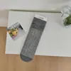 Nuevos Calcetines de Malla Rectos Rayados Sin Hueso Versátiles Acumulables Primavera y Verano Venta al por Mayor Calcetines de Media Pantorrilla Pequeños para Mujer Calcetines de Té