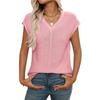Suéter informal de punto con cuello en V y aguja gruesa para mujer de Amazon, ropa transfronteriza europea y americana, novedad de verano de 2025