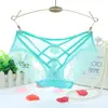 Ropa Interior Sexy de Encaje para Mujer Explosiones Sexy Hueco Cruzado con Calzoncillos Ropa Interior Tentación para Niñas 924