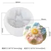 Estilo Nacional Flor de Hibisco Bolo de Lua Bolos Doces Sabonetes Artesanais Velas Perfumadas Gesso Moldes de Silicone Estilo Nacional Rosa
