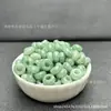 Jade Birmano Natural Calidad A Cuentas para Ábaco con Agujero Grande Cuentas Espaciadoras Hebilla Ping An Accesorios para Joyería Hechos a Mano para Bricolaje Pendientes Productos Semi-acabados