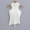 FS414-24 primavera nuevo estilo europeo y americano blogger INS sexy tirante almohadilla de pecho hombro cavado cintura ajustada tirante chaleco