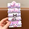 Tiara Fofa da Kuromi para Meninas, Elásticos de Cabelo para Bebês, Elásticos de Cabelo para Meninas, Borrachinhas para Meninas, Anéis de Intestino