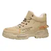 Zapatos de Hombre Invierno 2025 Nuevos Zapatos de Algodón Forrados de Lana Engrosados Cálidos Botas de Nieve Estilo Coreano Versátiles Botas Deportivas y de Ocio