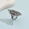 Anel de Flor Simples Retrô Estilo Metálico Boêmio Venda Quente Transfronteiriça Anel de Flor Borboleta Amor Atacado para Mulheres
