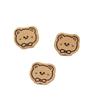 Etiqueta de Cuero de Microfibra, Gorro con Cabeza de Oso, Bufanda, Accesorios, Goma para el Cabello, Parche de Tela, Marca de Cuero Universal, Equipaje