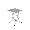 Tienda de Té de Leche Estilo Industrial, Restaurante, Bar de Snacks, Mesa Cuadrada Plegable de Acero Inoxidable, Juego de Mesa y Silla para Barbacoa al Aire Libre para Uso Comercial