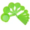 Fabricantes de distribución de utensilios de cocina al por mayor juego de 11 piezas de cuchara medidora de plástico PP cuchara medidora marcada con escala herramientas de horneado DIY