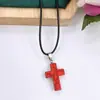 Pendente Cruz de Pedra Natural Cristal Transfronteiriço Venda Quente Cristal de Ametista em Pó Artesanato de Pedra Preciosa Acessórios de Joias Joias DIY