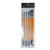 Fabricante Original Pelo de Lobo Tiza de Agua Palo de Madera Pincel de Pintura al Óleo Pincel de Pintura Acrílica Cabeza Redonda Juego Individual Tiza de Agua