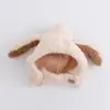 Sombreros de Otoño e Invierno para Niños Noodle Orejas de Conejo de Felpa Cálido Protección para los Oídos Sombrero Cálido Lindo para Bebé
