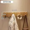 Perchero con Forma de Teclas de Piano para Entrada, Montaje en Pared, Perchero de Madera Maciza de Alta Gama, Ganchos sin Taladro
