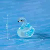 Micro-Paisagem Cisne Pequeno Translúcido Grânulos Fofos Figuras Paisagismo de Jardim Acessórios Decorativos DIY Painel do Carro Desktop Pequenos Enfeites