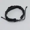 Pulsera de cuero multicapa simple retro europea y americana, pulsera de cuero tejida con personalidad para hombres, pulsera de moda con personalidad