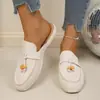 Meias-pantufas Femininas Abertas para o Verão 2025, Novo Estilo de Outono, Comércio Transfronteiriço, Tamanho Grande, Chinelos Simples e Modernos Estilo Birkenstock para Mulheres