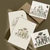 Conjunto Popular Transfronteiriço de 16 Peças de Stencils Florais e de Folhas para Pintura em Spray e Impressão DIY Infantil