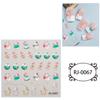 Zhengxiang transfronterizo 2023 pegatinas para uñas relieve 5D Halloween Navidad niños europeos y americanos pegatinas para uñas personalizadas venta al por mayor