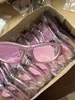 Estilo Doce Cool da Moda 2025 Novos Óculos de Sol Femininos Emagrecedores Personalidade Estilo de Rua Alta Tecnologia Proteção UV
