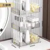Estante de Almacenamiento de Doble Capa para Cosméticos de Lujo Ligero Caja de Almacenamiento para Cosméticos de Tocador Estante de Almacenamiento para Productos de Cuidado de la Piel de Baño