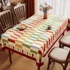 Mantel Estilo Americano, Impermeable, Resistente al Aceite, No Requiere Lavado, Nuevo Modelo 2025, Lujo Ligero, Tacto de Alta Gama, Rectangular, Mantel para Mesa de Comedor que Mejora el Ambiente
