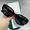 Gafas de Sol Polarizadas Negras con Montura Estrecha Estilo Ojo de Gato para Mujer, Modernas y Geniales, Modelo 9017, Diseño de Montura Estrecha para Exportación Transfronteriza
