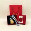 Año de la Oveja Llavero Dorado Rico Colgante para Bolso Colgante para Teléfono Set de Caja de Regalo Regalo de Negocios Recuerdo Al Por Mayor