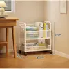 Estantería para Uso Doméstico, Librería de Múltiples Niveles para Montar en la Pared, Gabinete de Almacenamiento y Exhibición de Pie, Estante Móvil para Juguetes, Libros y Snacks para la Sala de Estar
