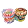 Comercio exterior color gel línea telefónica Anillo para el pelo combinación de colores cuerda para el pelo alta elasticidad cristal caramelo tres colores combinación cuerda para la cabeza funda de cuero