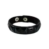 Pulsera Exagerada Retro Punk Nuevo Europeo y Americano Cadena de Remaches Afilados Multicapa Pulsera Ancha de Cuero para Hombres Pulsera Joyería