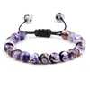 Elegante Pulsera de Ágata Morada con Cordón Ajustable Acabado Suave y Brillante Elegante Diseño de Piedra Natural Ajuste Cómodo Perfecta para el Uso Diario Unisex Regalo Ideal para Entusiastas de la Moda