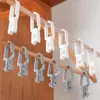 Pinzas a prueba de viento para ropa para uso doméstico, para secar ropa y calcetines, pinza pequeña individual, pinza colgador de ropa multifuncional