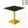 Mesa de Jantar Quadrada de Pedra para Restaurantes de Fast Food, Cafés, Áreas de Refeição, Lojas de Chá com Leite e Uso Comercial