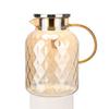 Nuevo Hogar Vidrio Borosilicato Alto Alta Temperatura A Prueba de Explosiones Textura Piña Hervidor de Agua Fría Hogar Sala de Estar Simple Tetera para Té de Flores