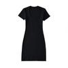 Estilo Deseo Puro Vestido de Manga Corta con Cuello Melocotón para Mujer Nuevo Estilo para Mujer Chica Caliente Sexy Ajustado Envolvente Falda Envolvente de Cadera