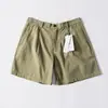 Calça Estilo Chic de Verão! Shorts de Alfaiataria Plissados de Cintura Alta, Shorts de Corte Reto Emagrecedores, Alta Qualidade 12323