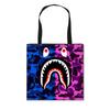 Nova Sacola de Compras Tubarão Grande Bolsa de Armazenamento Portátil Estudante Dobrável Outdoor Grande Capacidade Bolsa Tote Atravessando Fronteiras Atacado