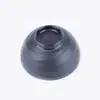 Tazón de melamina negra vajilla comercial tazón de sopa tazón de arroz tazón de comida esmerilado restaurante olla caliente tazón pequeño para salsa de condimento