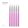 Herramientas de Pluma para Uñas, Pluma para Dibujo de Líneas, Pluma Plana para Tallado de Cristales, Pincel de Barrido, Pluma para Degradados, Pluma para Construcción de Pintura, Herramientas para Uñas