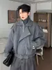 Casaco curto de lã Hualun outono e inverno, estilo cleanfit, jaqueta de alta qualidade e estilosa, top de lã bonito para homens