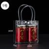 Bolso de mano transparente de pvc logotipo personalizado bolsa de regalo plástico té con leche hebilla oculta boda bolsa de embalaje de dulces personalizada