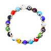 Popular Pulsera Tejida con Ojo de Diablo de Cristal de Amazon para Mujer, Pulsera de Cuentas Más Vendida Transfronteriza Europea y Americana, Joyería de Mano para Parejas