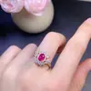 Anillo de Turmalina Natural Superficie Incrustada con Plata 925 Tamaño de la Piedra Principal 5X7Mm Hermoso Acabado Ventas Directas de Fábrica Fabricante Directo