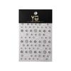 YITU Calcomanía para Uñas con Relieve de Hormiga Sonriente Decoración de Uñas Sencilla y Exquisita con Adhesivo YT4338