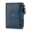 Cartera de Cuero Genuino, Cartera de Piel de Vaca, Billetera Antirrobo Rfid con Billetera para Monedas, Portatarjetas, Cartera, Cartera Pequeña, Cartera de Alta Gama para Mujer
