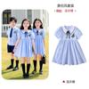 Uniforme de verão da escola primária, uniforme de classe, manga curta, terno fotográfico de formatura, uniforme de verão para crianças, faculdade, primeira série, jardim de infância, jardim de infância