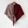 Chal de punto de seda Su Zhi Personalizado para Otoño e Invierno, Bufanda Triangular de Lana, Procesamiento Personalizado con Logo Bordado, Venta al por Mayor