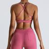 Gran Venta No Reembolsable No Intercambiable Hermoso Sujetador de Yoga de Espalda para Mujer Sujetador Deportivo para Correr Secado Rápido Ajustado para Exterior Ropa de Yoga para Fitness